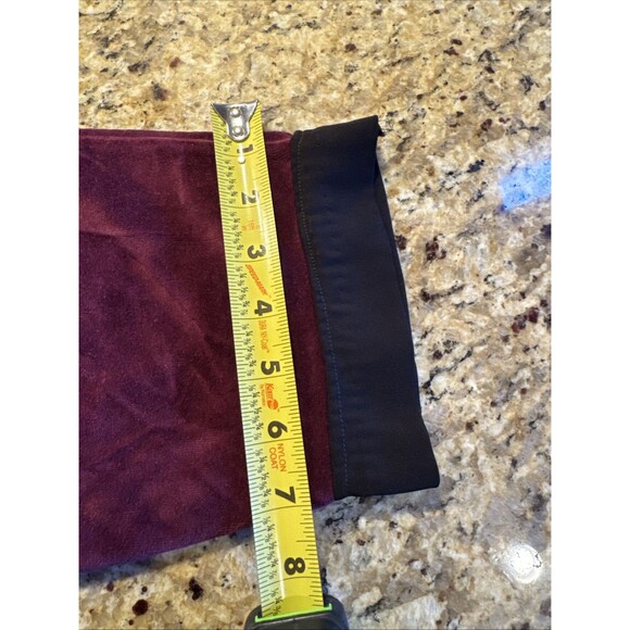 White House Black Market Pants Womens The Jogger Stretch Pockets Burgundy Large - Picture 5 of 8